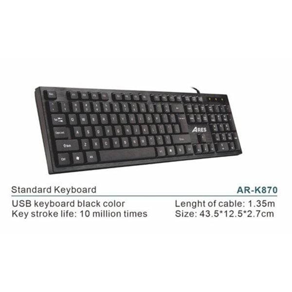 Bàn phím có dây AR-K870 Ares