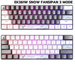 Bàn phím cơ E-DRA EK361W Snow Yellow Switch