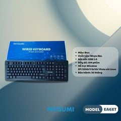Bàn phím có dây Mitsumi EA6XT Chính hãng