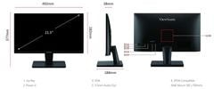 Màn hình LCD 21.5'' ViewSonic VA2215 H - 100hz