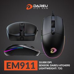 Chuột có dây gaming Dareu EM911 (RGB)