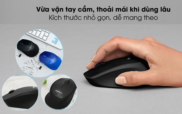Chuột không dây Logitech M331 Silent
