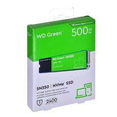 Ổ cứng SSD Western Green SN350 500GB  M.2 2280, PCIE NVME Gen 3x4 (WDS500G2G0C)