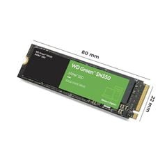 Ổ cứng SSD Western Green SN350 500GB  M.2 2280, PCIE NVME Gen 3x4 (WDS500G2G0C)
