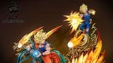  KD Collectibles - Goku SSJ2 VS Vegeta Majin - Dragon Ball 