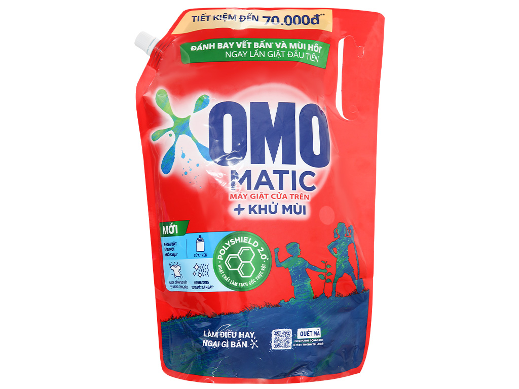 Nước giặt omo cửa trên 3.8 lít