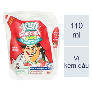 Sữa Kun kem Dâu túi 110ml Túi 110ml