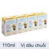  Lốc 4 hộp sữa chua hương dâu chuối và lúa mạch TH True Yogurt 110ml 