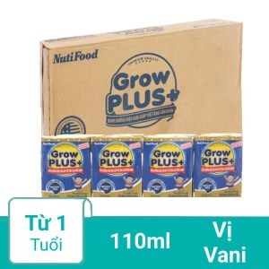 Thùng 48 hộp sữa dinh dưỡng pha sẵn NutiFood Grow Plus+ hộp 110ml