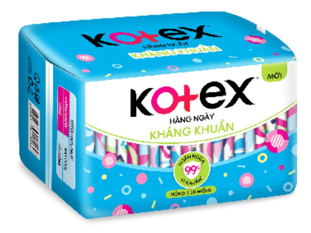 Băng vệ sinh Kotex hàng ngày kháng khuẩn 20 miếng