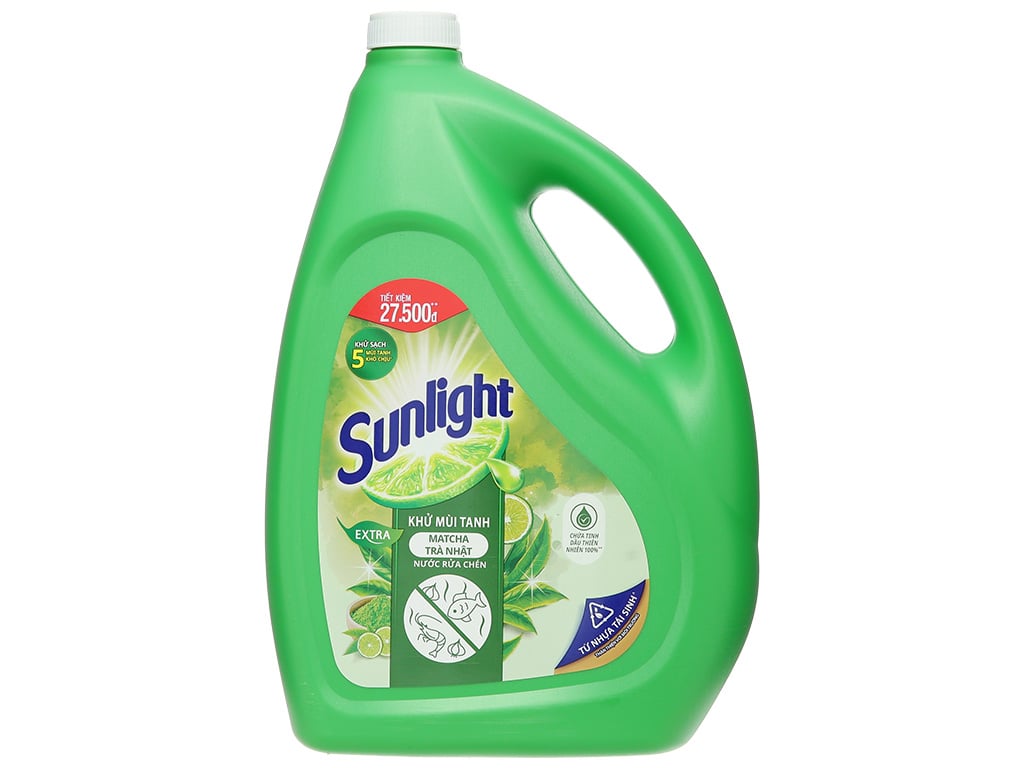 Nước rửa chén Sunlight trà xanh 3.6kg
