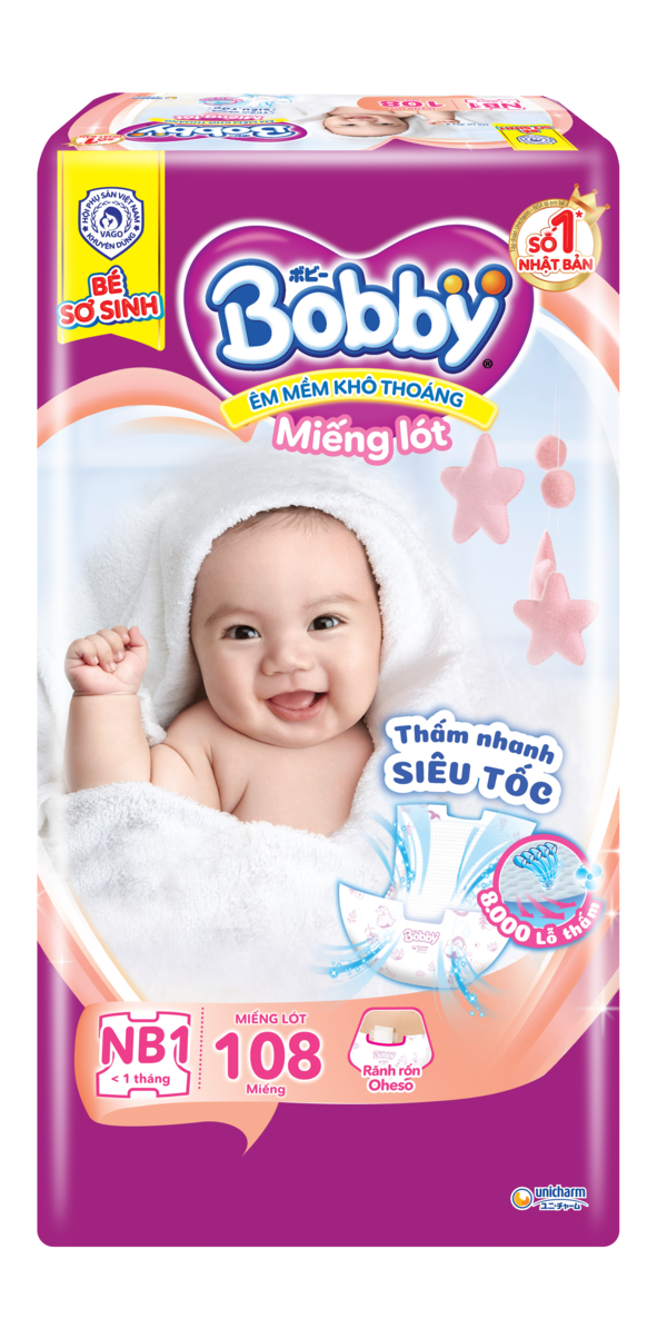 Bỉm tã sơ sinh NB1 108 miếng