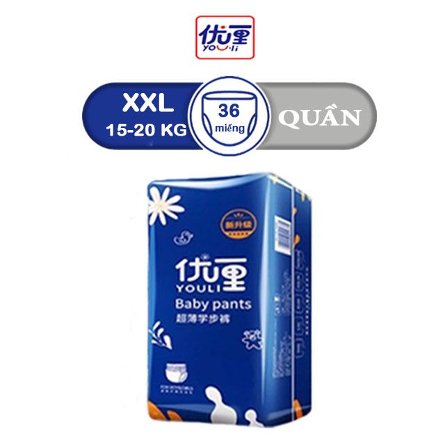 Bỉm tã quần YOULI XXL36 miếng115000