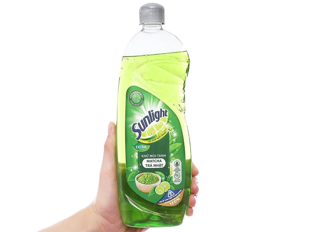 Nước rửa chén Sunlight trà xanh 750ml