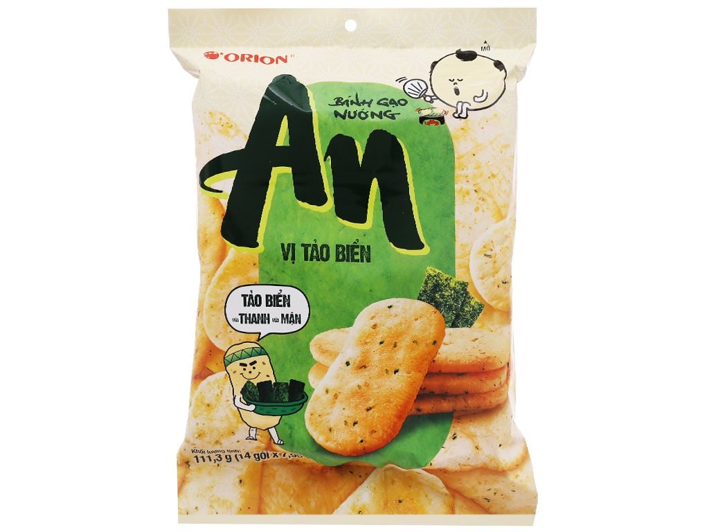 Bánh gạo AN vị tảo biển 111.3g