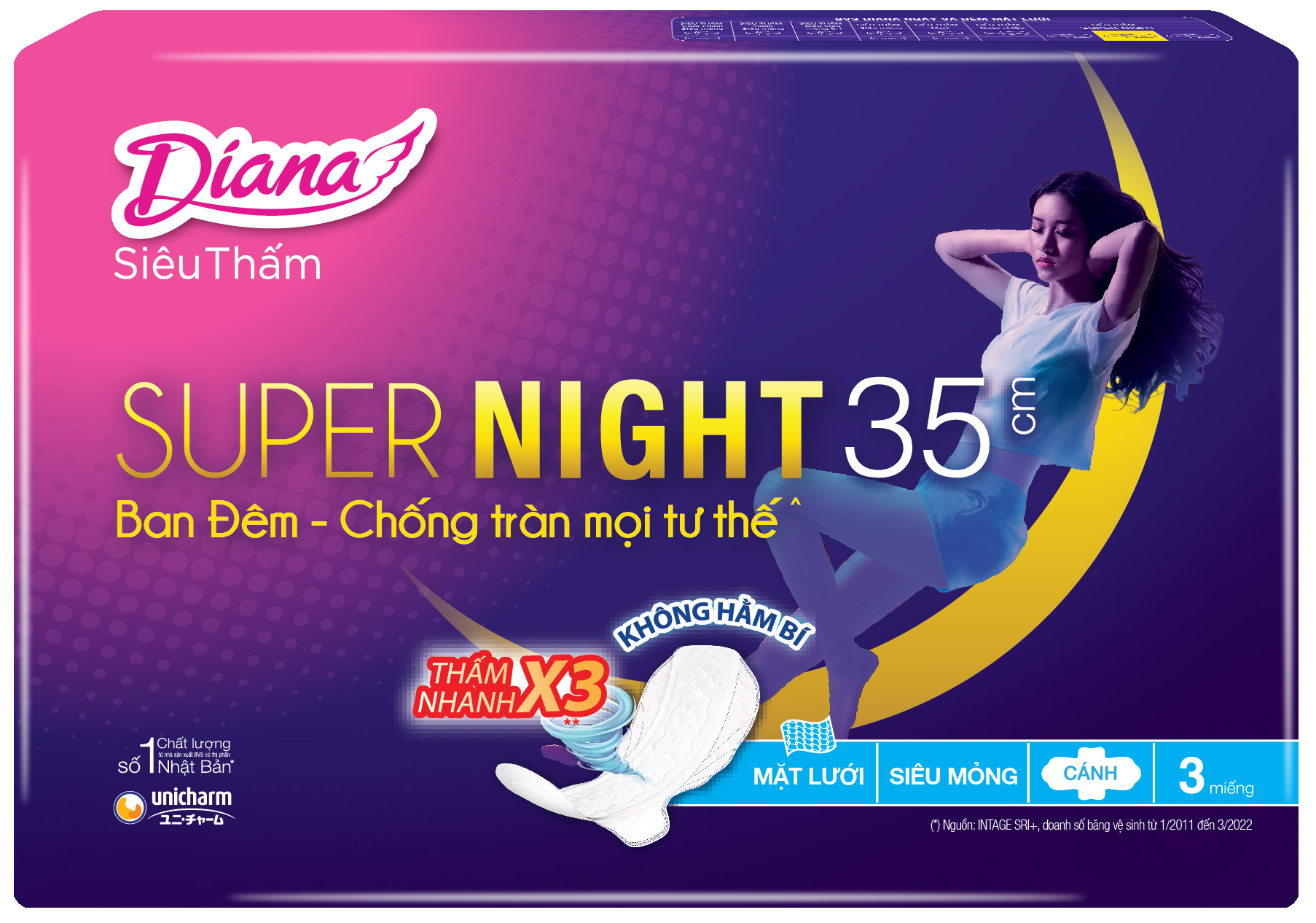 Băng vệ sinh Diana Night 35cm