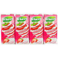 Sữa Yomost Dâu 180ml Vỉ 4 hộp