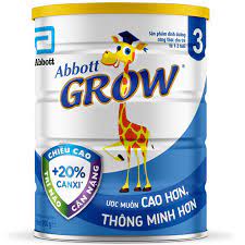 Sữa bột Grow của Mỹ 3 Hộp 800g