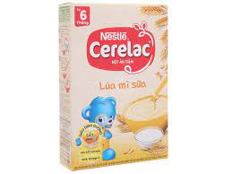 Bột ăn dặm Cerelac lúa mỳ Nestle 6 Hộp 200g