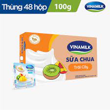 Sữa chua ăn Vinamilk trái cây - Thùng 48 hộp 100g