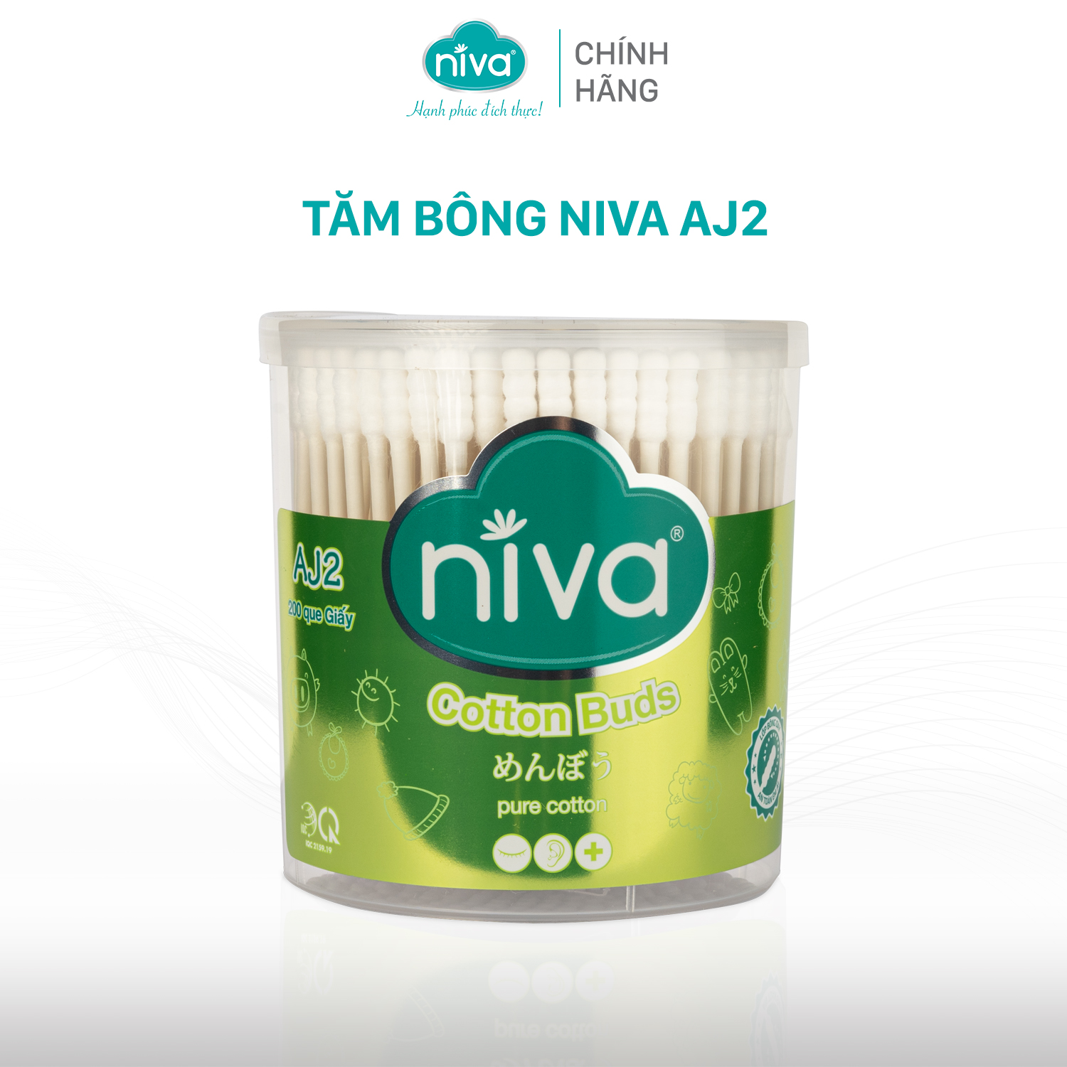 Tăm bông Nivea AJ2 200 que giấy