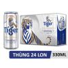 Thùng 24 lon bia Tiger Bạc 330ml