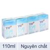 Lốc 4 hộp sữa tươi tiệt trùng nguyên chất không đường TH true MILK 110ml