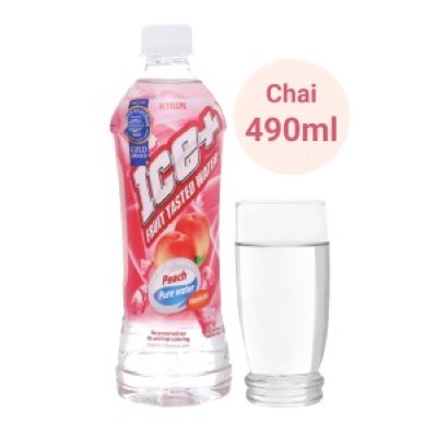 Nước trái cây Ice+ vị đào 490ml
