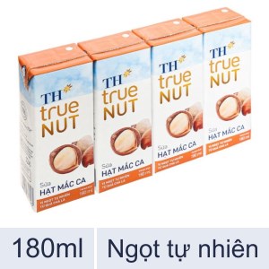 Lốc 4 hộp sữa hạt macca TH True Nut 180ml