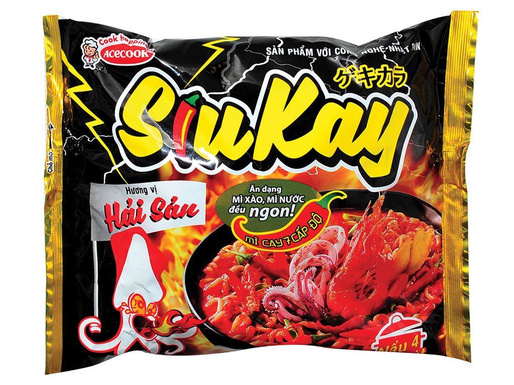 Mì tôm SIUKAY hải sản 128g