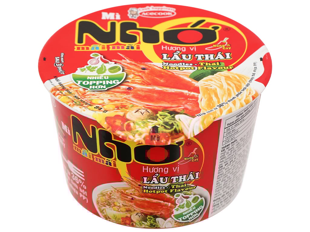 Mì Nhớ tô lẩu thái 84g
