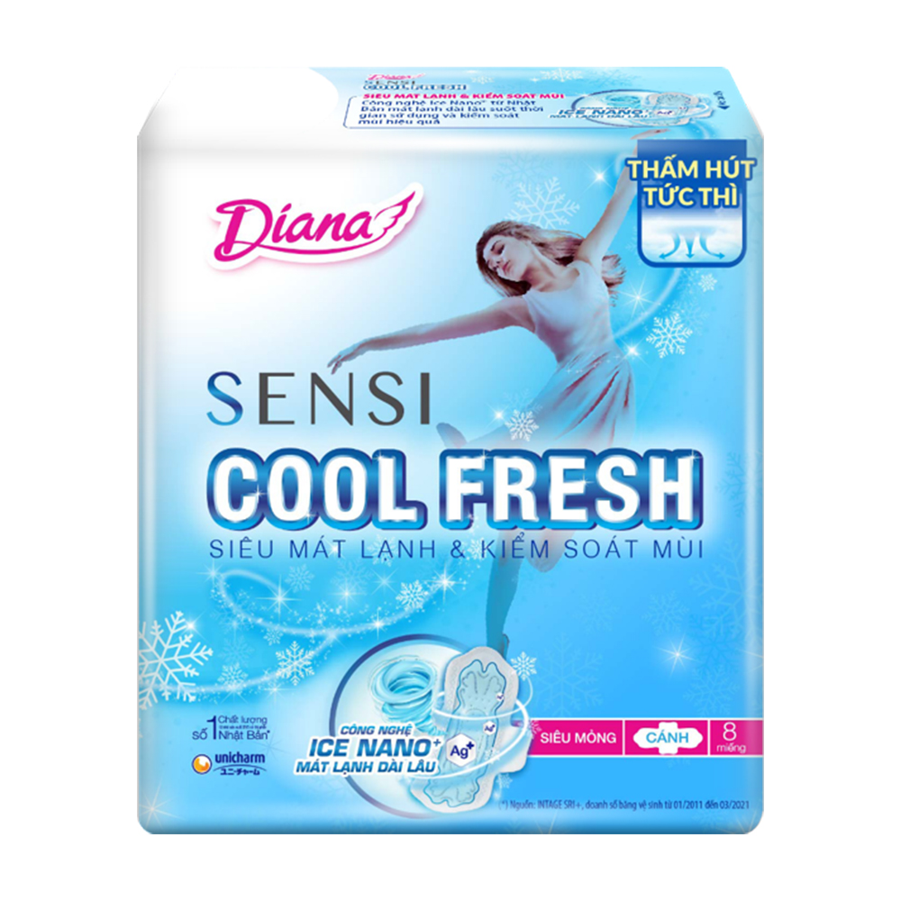 Băng vệ sinh Diana Sensi 8 miếng