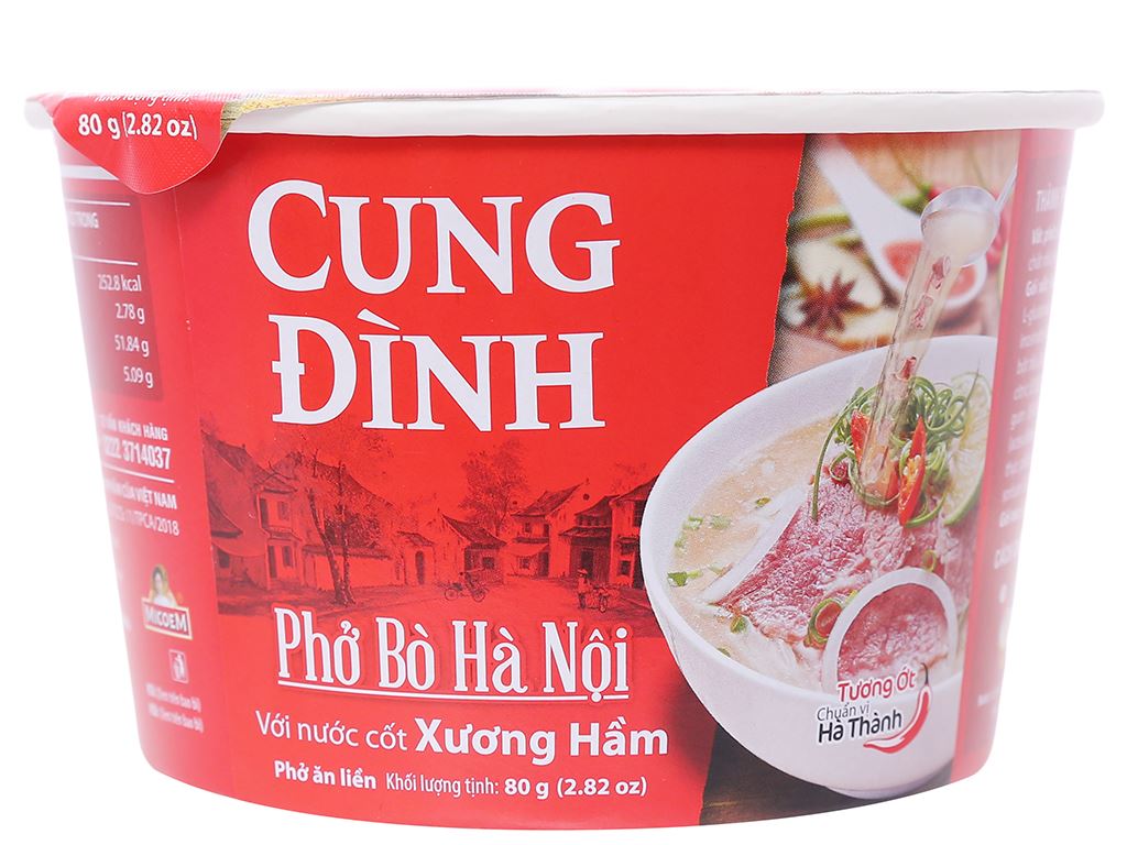 Cung đình phở bò hà nội 80g