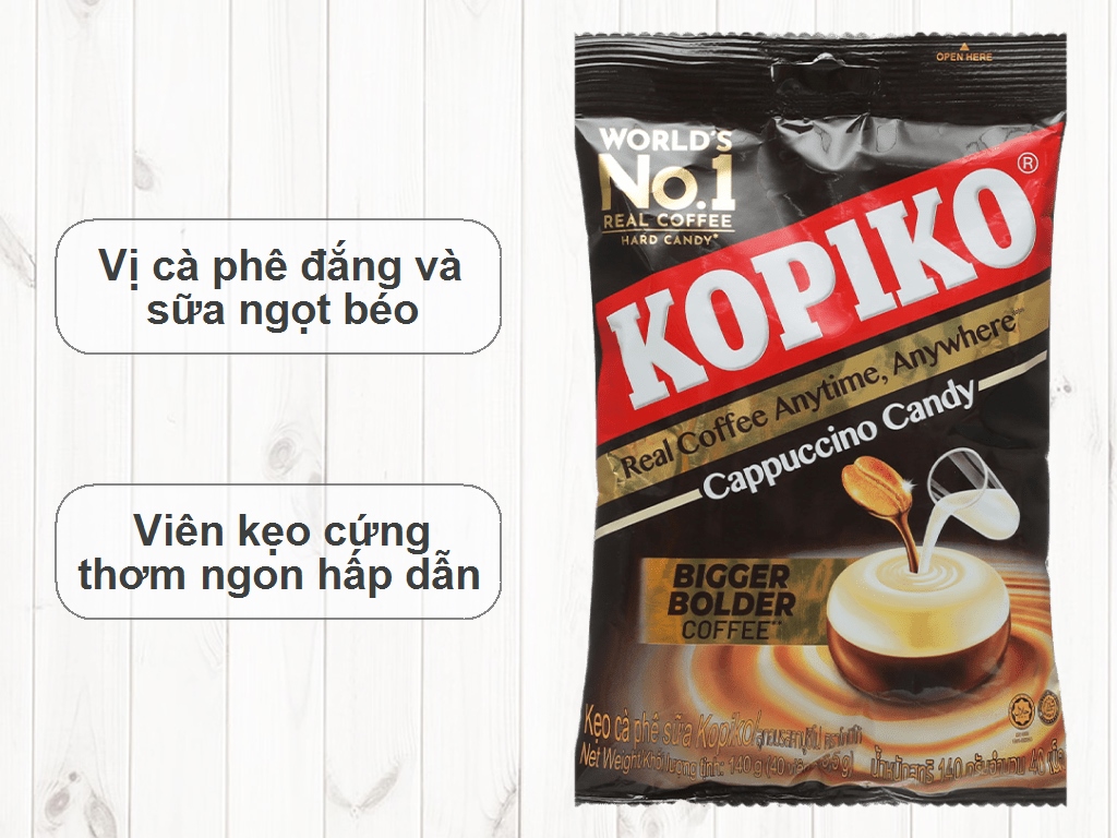 Kẹo KOPIKO Capucino Gói 140g