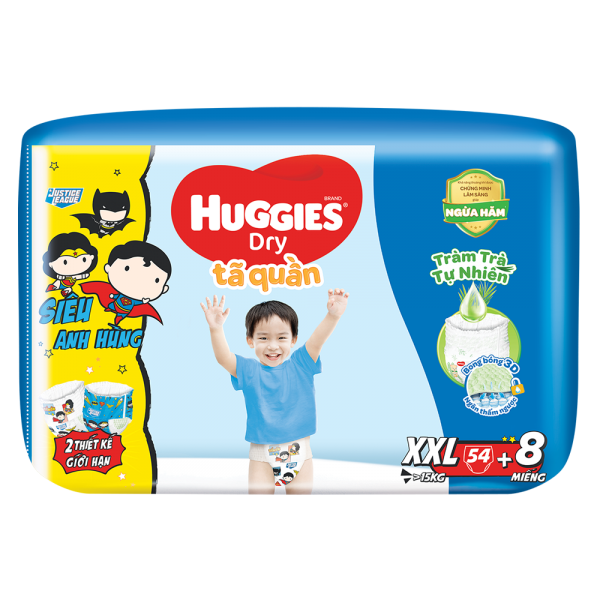 Bỉm tã quần Huggies XXL 54 MIẾNG