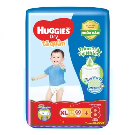 Bỉm tã quần Huggies XL 60 miếng