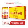 Thùng 24 lon bia Hà Nội 330ml