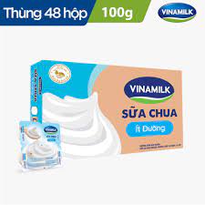 Thùng 48 hộp sữa chua ăn Vinamilk Ít đường - hộp 100g