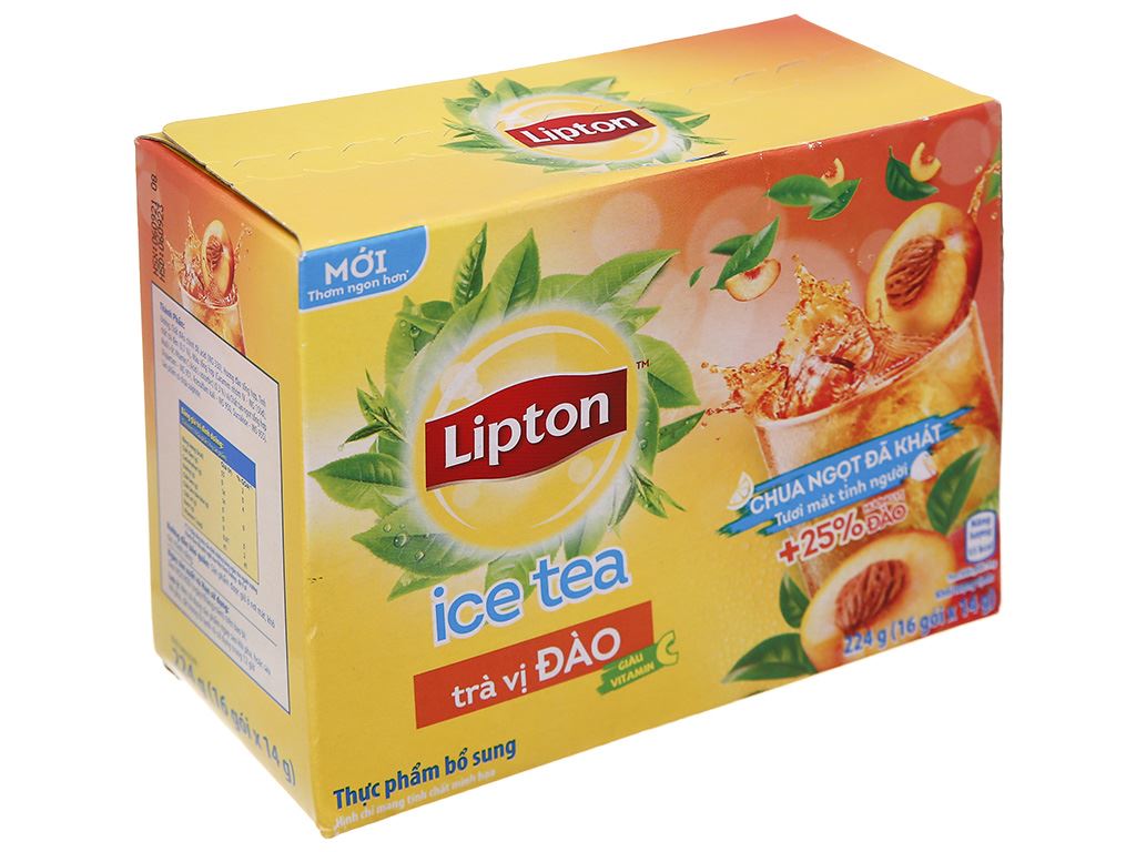  Lipton trà Đào 224g 16 gói 