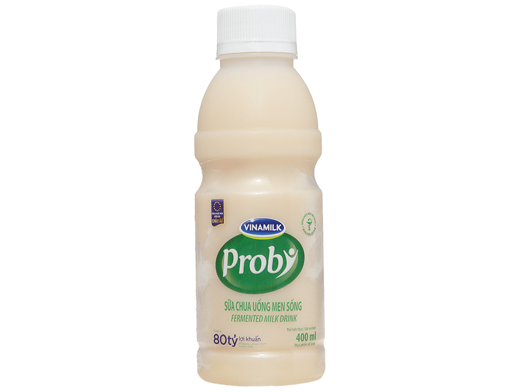 Sữa chua uống men sống có đường Vinamilk Probi chai 400ml