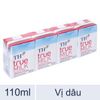  Lốc 4 hộp sữa tươi tiệt trùng hương dâu TH true MILK 110ml 