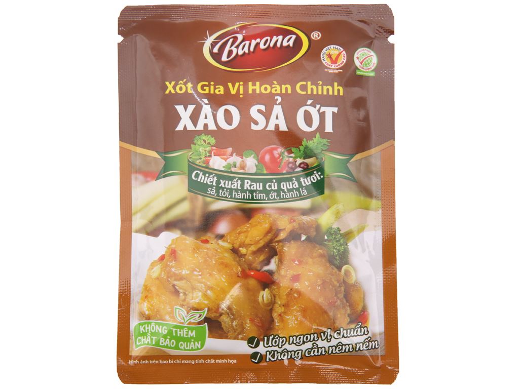 Xào sả ớt Barona 80g
