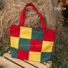 Túi Xách ToTe Thổ Cẩm thủ công dân tộc Thái - CHAUSA Brocade Túi Xách Ô Vuông nữ thổ cẩm thủ công, chất liệu vải lanh