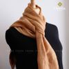 Khăn Choàng Lụa 70% Tơ Tằm tone Nâu handmade - From CHAUSA Brocade Thổ Cẩm dân tộc Thái, Tây Bắc