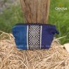 Ví Cầm Tay Thổ Cẩm hàng thủ công dân tộc Thái - CHAUSA Brocade ví cầm tay thổ cẩm thủ công, vải lanh thiên nhiên an toàn
