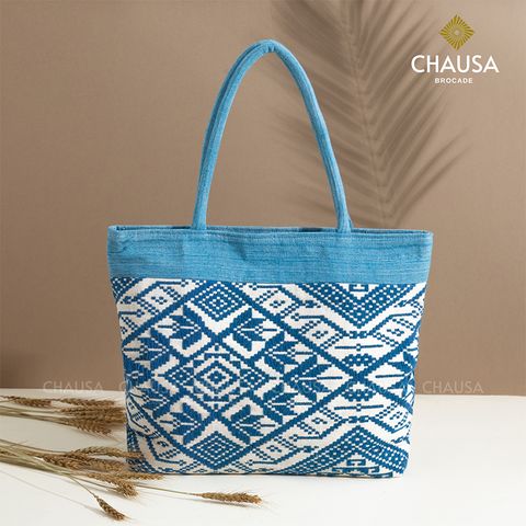  Túi Xách Thổ Cẩm thủ công CHAUSA Brocade - Túi Xách nữ, túi tote thổ cẩm thủ công dân tộc Thái, chất liệu vải lanh 