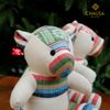 Thú Nhồi Bông Thổ Cẩm Handmade CHAUSA Brocade - GẤU NGỒI thổ cẩm thủ công,đồ chơi thú nhồi bông quà tết, đồ chơi cho bé