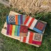Ví Dài Snail thổ cẩm hàng thủ công dân tộc Hmong - CHAUSA Brocade ví cầm tay thổ cẩm thủ công, vải lanh,dệt tay tự nhiên