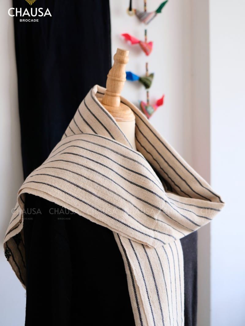 Khăn Choàng Sợi Bông Thổ Cẩm dân tộc Thái - CHAUSA Brocade Khăn choàng handmade từ sợi bông 100% tự nhiên, mềm mại