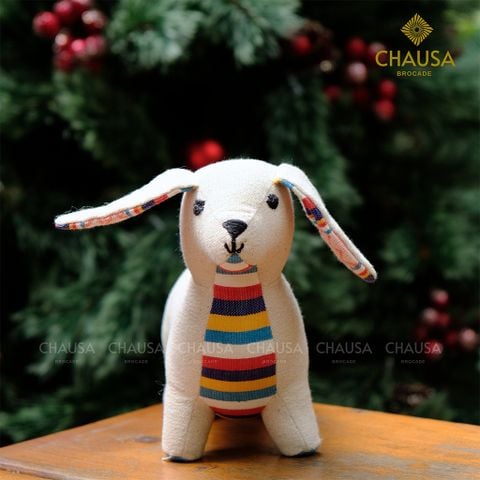  Thú Nhồi Bông Thổ Cẩm Handmade CHAUSA Brocade - CÚN BABY thổ cẩm thủ công, đồ chơi thú nhồi bông quà noel, giáng sinh 